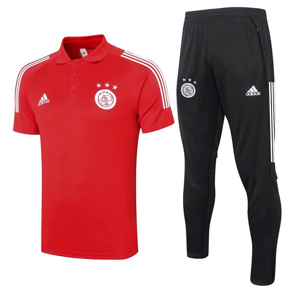 Polo Ajax Conjunto Completo 2020/21 Rojo Negro